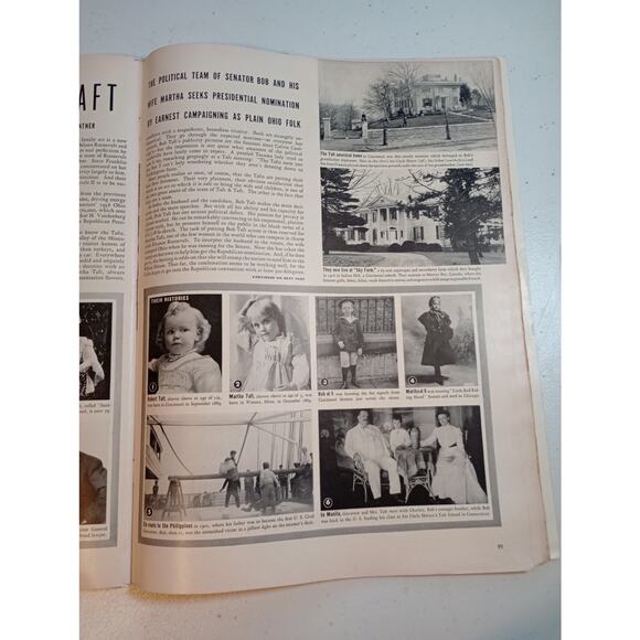 Life Magazine MARCH 18, 1940 WWII , Seabiscuit, Taft Presidency "Du Barry" Girls - Picture 8 of 9